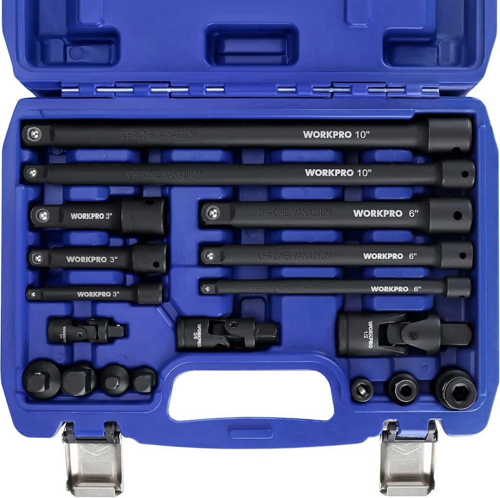 WorkPro 18-Piece Drive Tool Accessory Set: $30