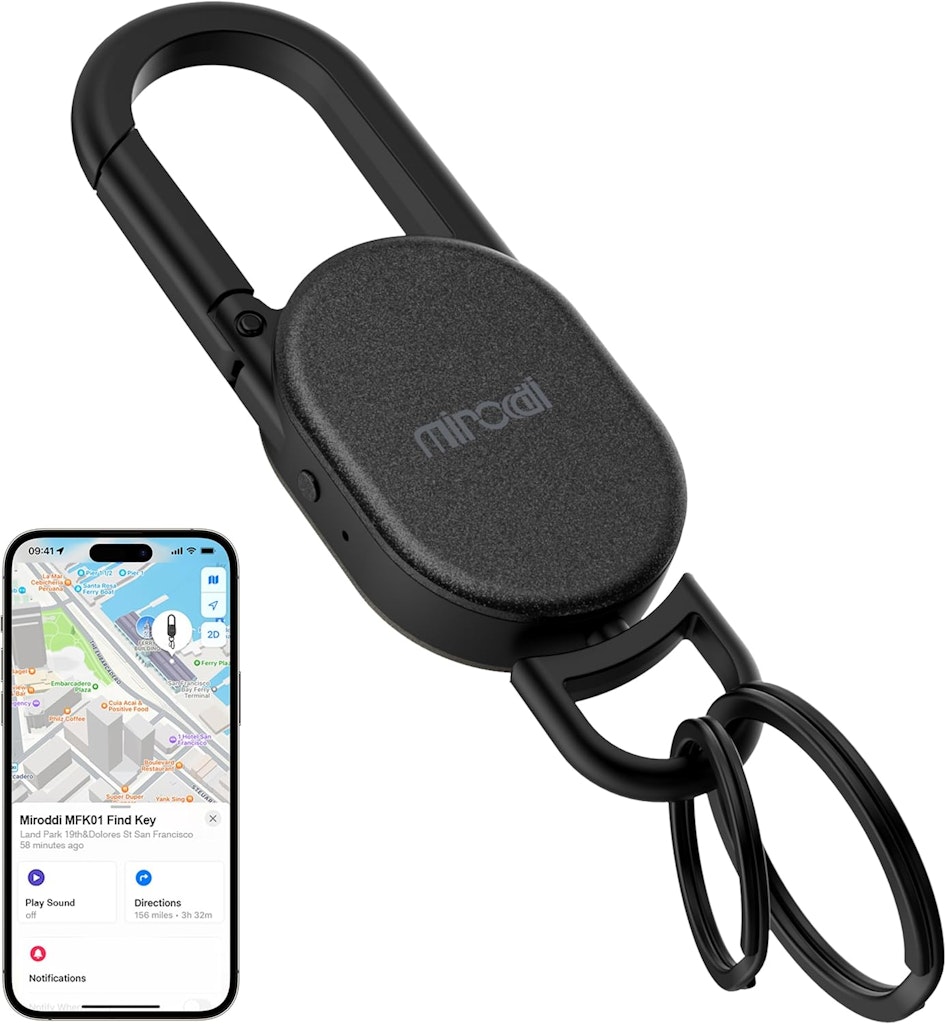 Miroddi Carabiner Key Chain w/ Built-In Tracker: $24 at Checkout