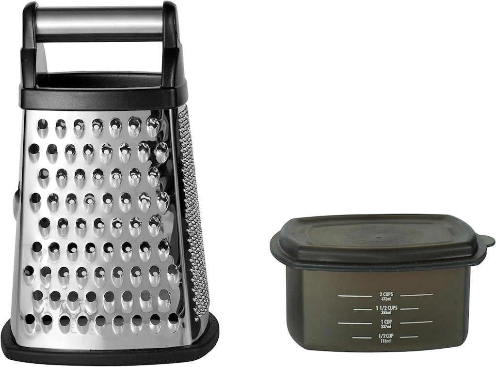 KitchenAid 4-Sided Stainless Steel Box Grater w/ 3-Cup Storage: $13.99 KitchenAid 4-Sided Stainless Steel Box Grater w/ 3-Cup Storage: $13.99
