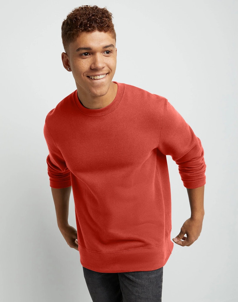 Hanes Men's Originals Midweight Fleece Crewneck Sweatshirt: $10