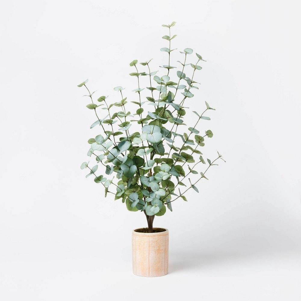 Large Artificial Eucalyptus Plant in Pot: $15