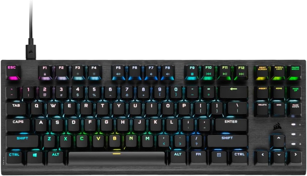 Corsair K60 RGB TKL Optical-Mechanical Wired Gaming Keyboard: $49.99 Corsair K60 RGB TKL Optical-Mechanical Wired Gaming Keyboard: $49.99