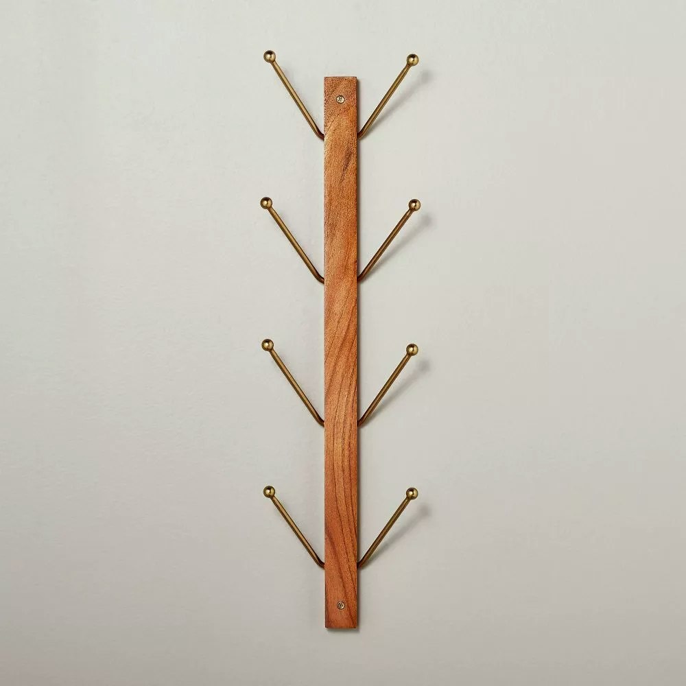 Open-box 24" Wood & Metal Vertical Wall Rack: $14 Open-box 24" Wood & Metal Vertical Wall Rack: $14