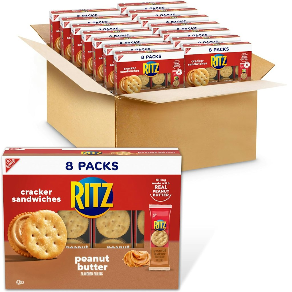 Ritz 112-Count Peanut Butter Sandwich Cracker Snack Packs: $45 via Subscribe & Save
