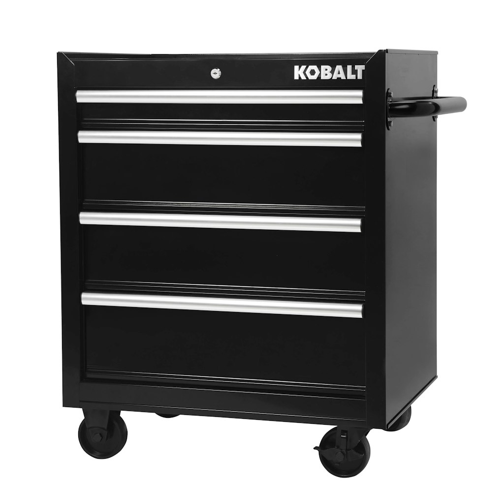 Kobalt 26.7" x 33" 4-Drawer Steel Rolling Tool Cabinet: $219