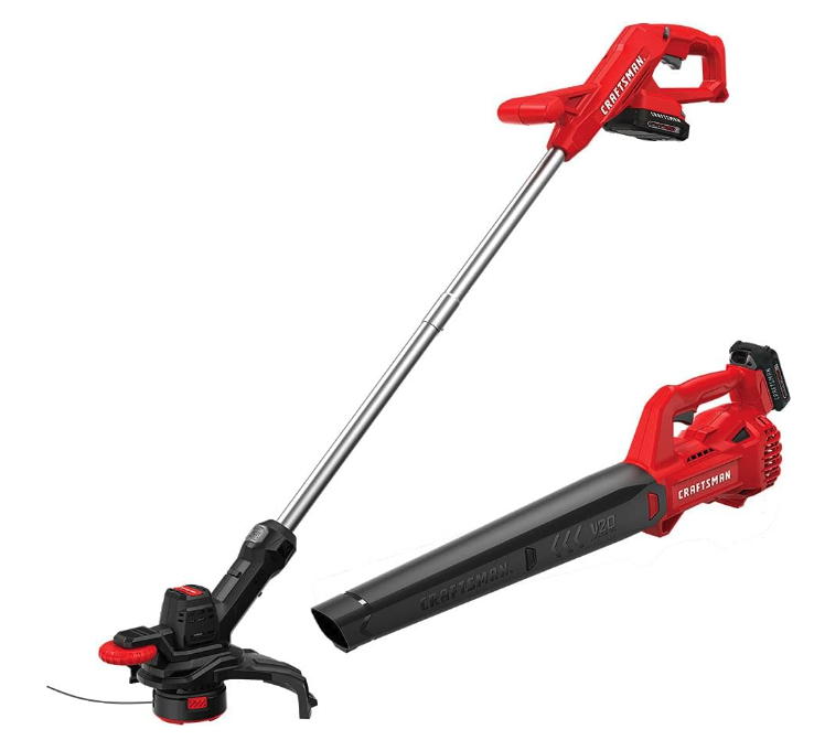 Craftsman 20V Weedwacker 10" String Trimmer and Blower Combo Kit: $126 Craftsman 20V Weedwacker 10" String Trimmer and Blower Combo Kit: $126