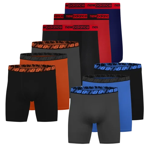 New Balance Men's Performance Boxer Briefs 9-Pack: $18