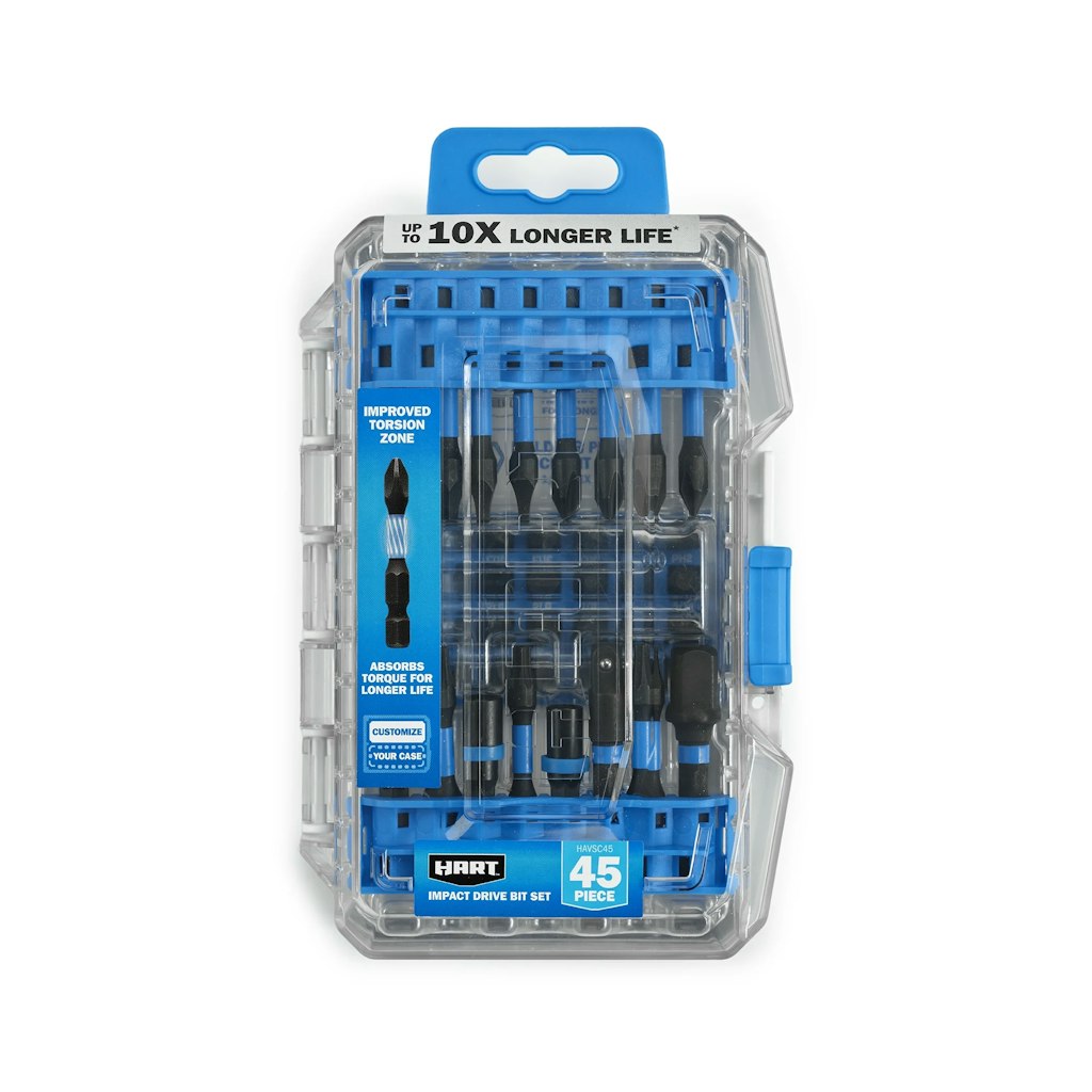 Hart 45-Piece Impact Drive Bit Set: $10.88 Hart 45-Piece Impact Drive Bit Set: $10.88
