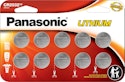 Panasonic CR2032 3-Volt Long-Lasting Lithium Coin-Cell Batteries 10-Pack for $7 + free shipping w/ Prime