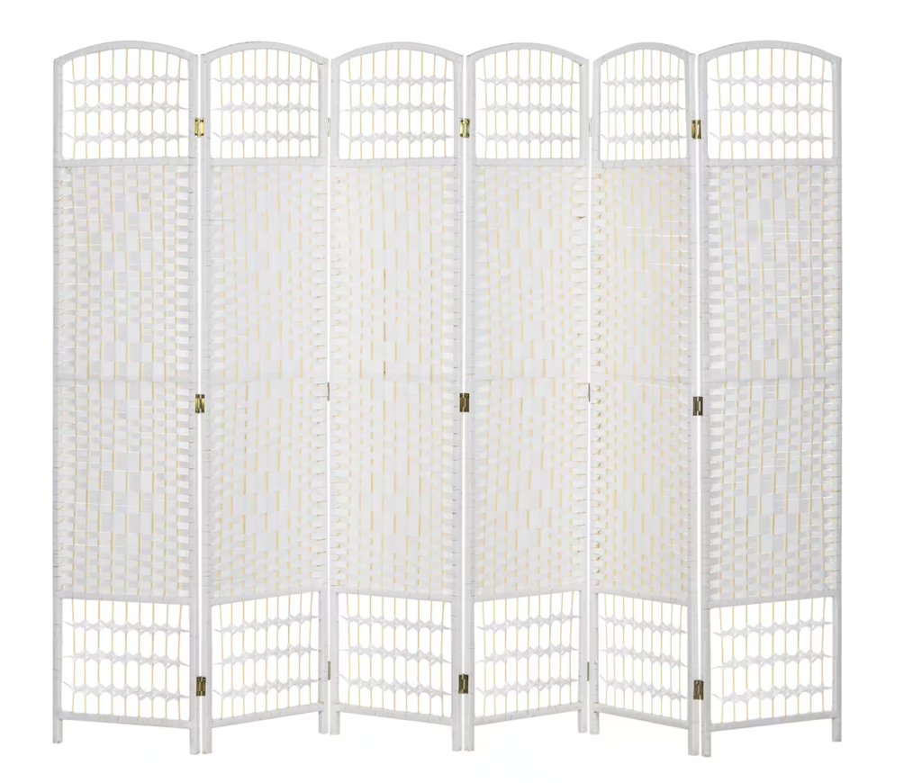 HomCom 5.6-Foot 6-Panel Room Divider: $63
