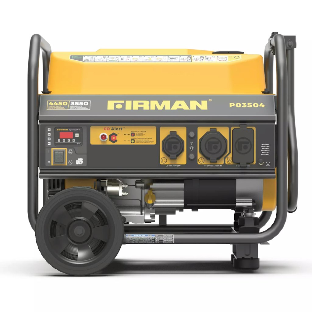 Firman 4,450W Gas Portable Generator: $299 Firman 4,450W Gas Portable Generator: $299
