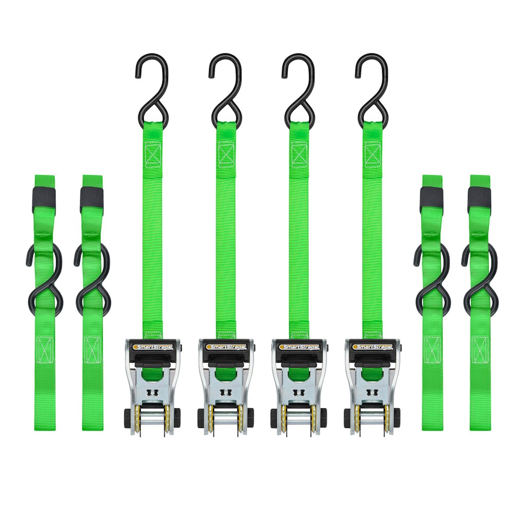 SmartStraps 1" 14-Foot Ratchet Tie Down Straps 4-Pack: $18