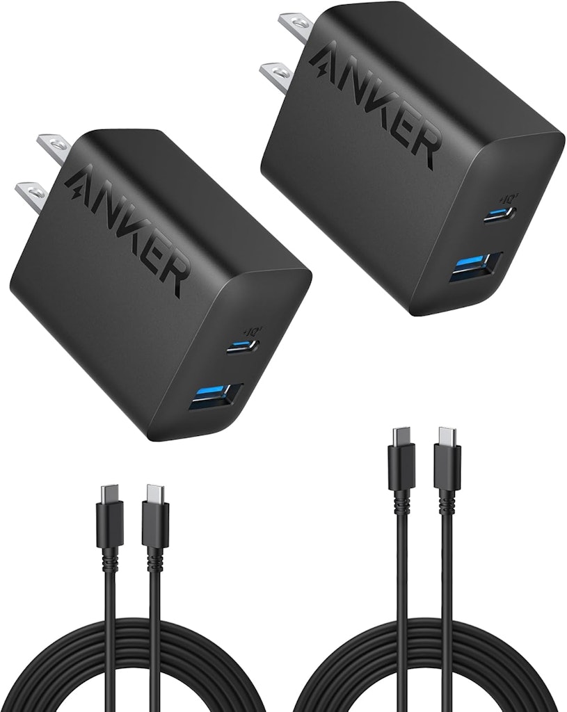 Anker 20W USB / USB-C Fast Wall Charger 2-Pack: $12