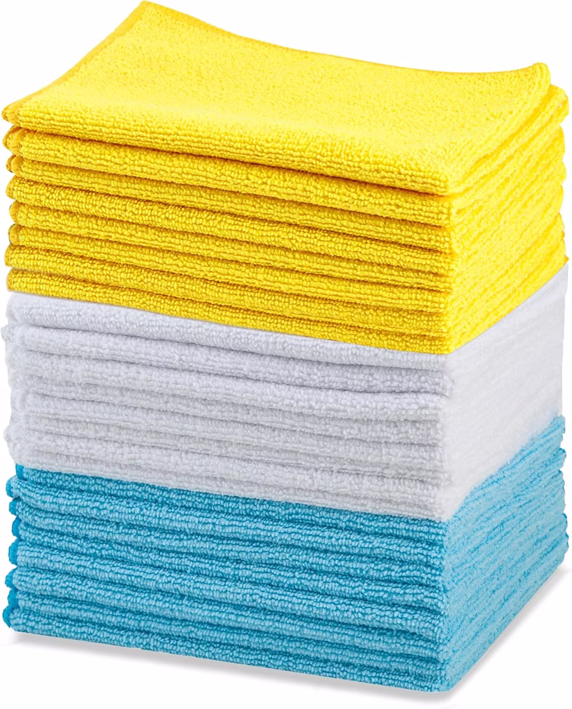 Amazon Basics Microfiber Cleaning Cloths 24-Pack: $5.99 via Sub. & Save