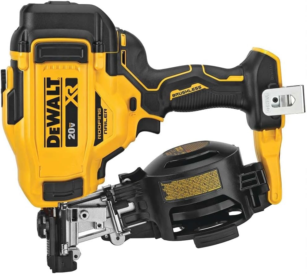 DeWalt 20V Max 15 Degree Cordless Coil Roofing Nailer: $300 DeWalt 20V Max 15 Degree Cordless Coil Roofing Nailer: $300