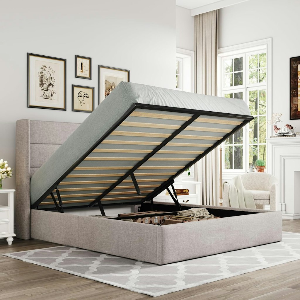 Queen Size Lift Up Storage Bed: $219 Queen Size Lift Up Storage Bed: $219