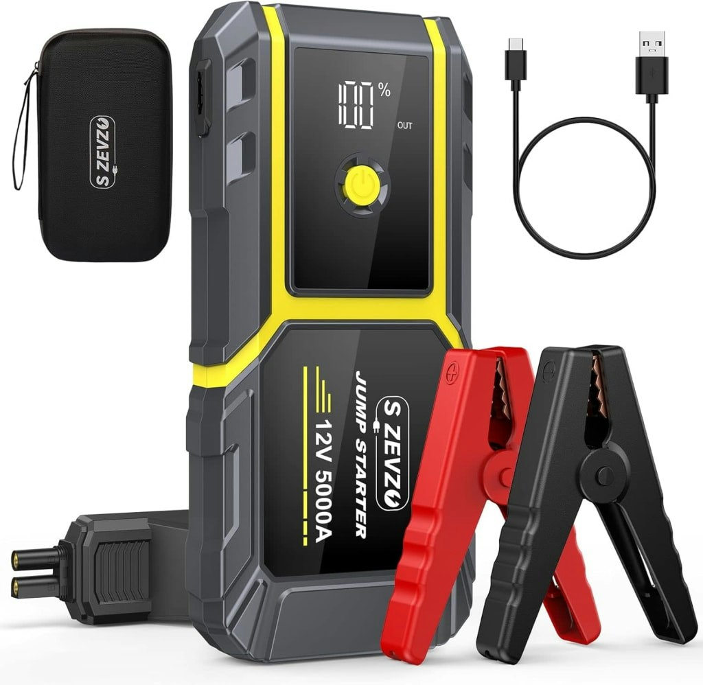 S Zevzo H021 5000A Portable Car Jump Starter: $53