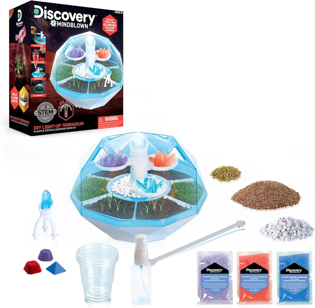 Discovery #Mindblown DIY Light-Up LED Plants & Crystals Geodome Terrarium Kit: $11.48 Discovery #Mindblown DIY Light-Up LED Plants & Crystals Geodome Terrarium Kit: $11.48