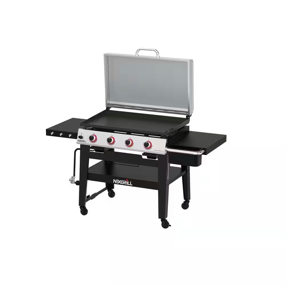 Nexgrill Daytona 4-Burner Propane Gas Grill w/ 36" Flat Top Griddle: $299