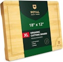 Royal Craft Wood XL Bamboo Cutting Board for $10 + free shipping w/ Prime