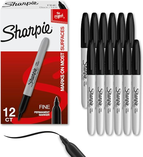 Sharpie 12-Count Fine Point Permanent Markers for $7.54 w/ Subscribe & Save + free shipping w/ Prime