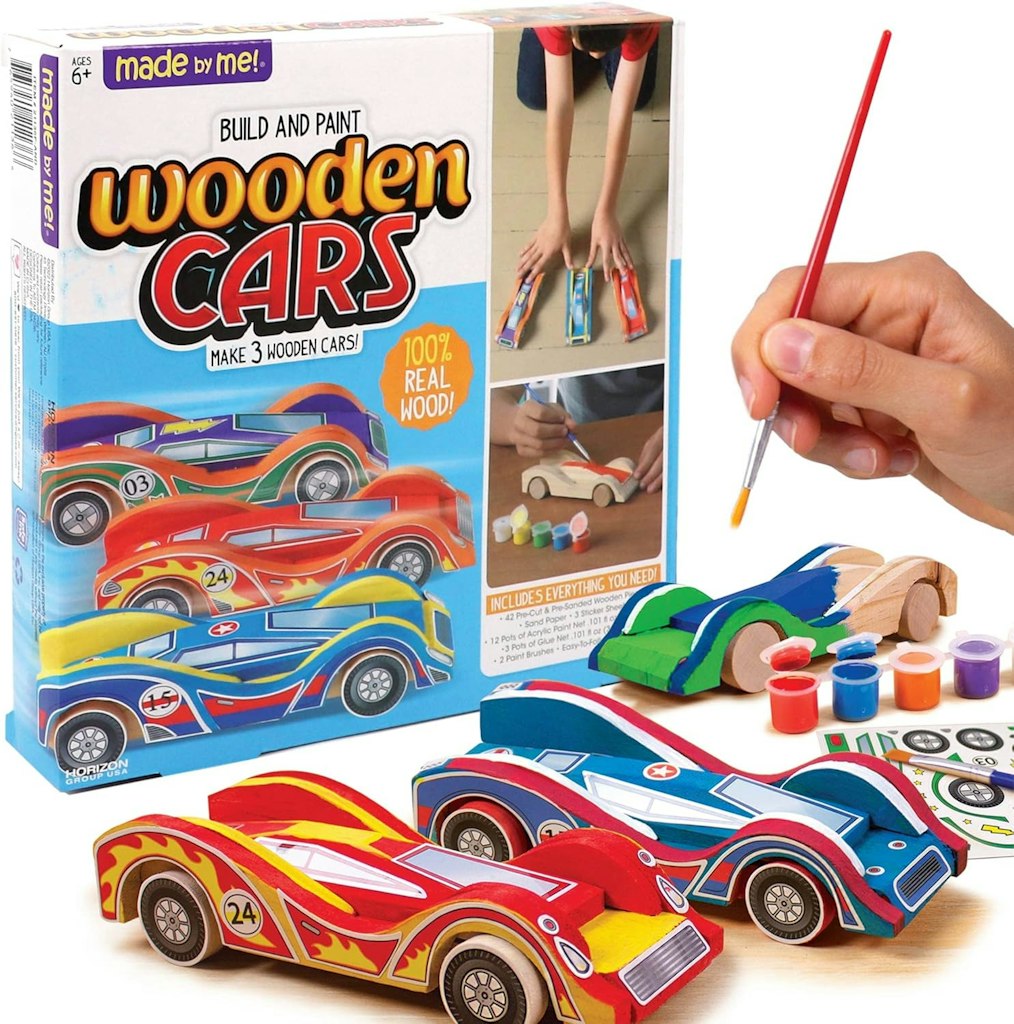 Made By Me Build and Paint Wooden Cars Craft Kit: $8.39 Made By Me Build and Paint Wooden Cars Craft Kit: $8.39