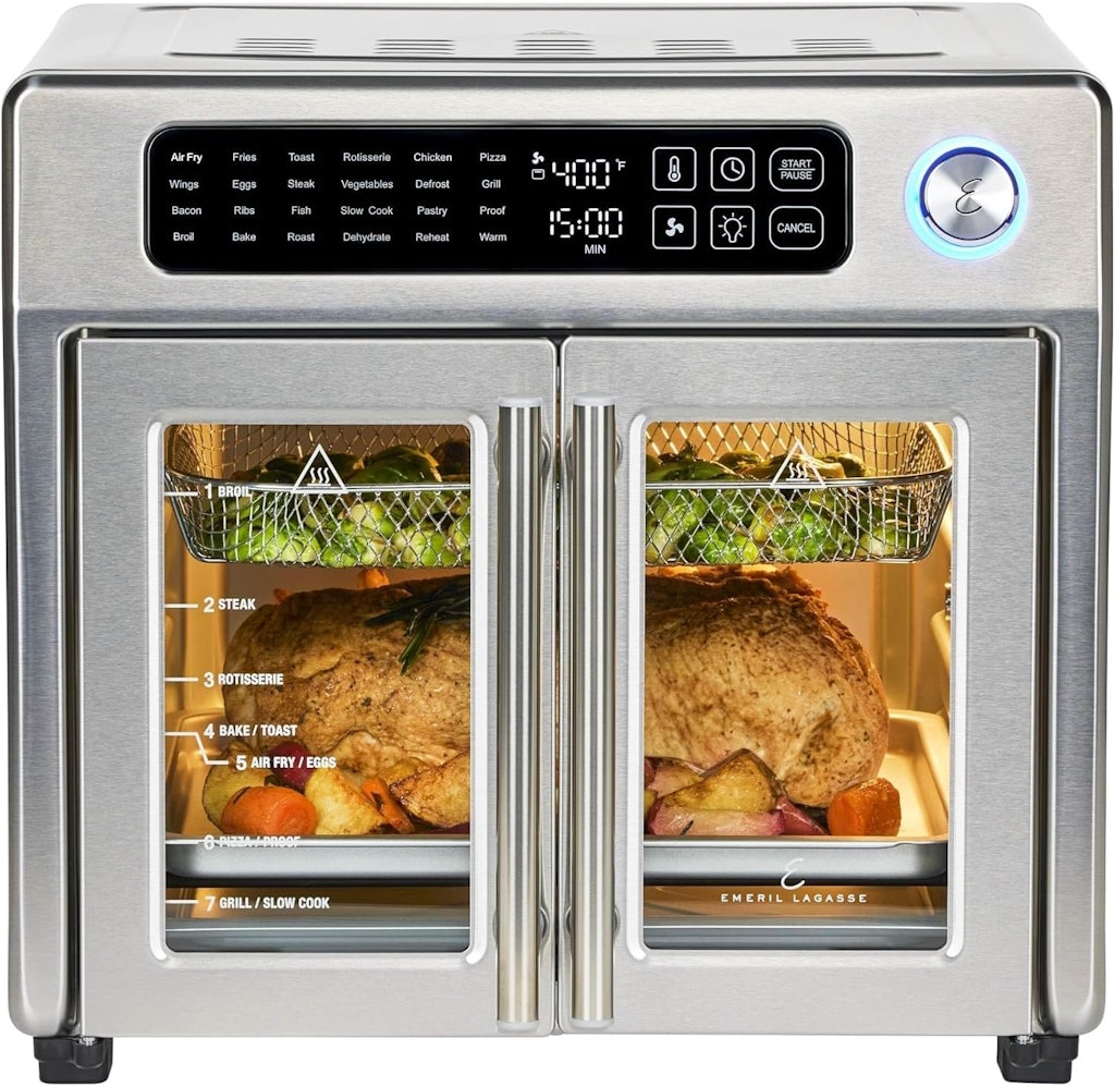 Emeril Lagasse Extra Large French Door Air Fryer Toaster Oven Combo: $150 Emeril Lagasse Extra Large French Door Air Fryer Toaster Oven Combo: $150