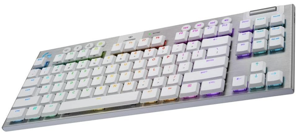 Logitech G915 TKL Tenkeyless Lightspeed Wireless RGB Mechanical Gaming Keyboard: $110 Logitech G915 TKL Tenkeyless Lightspeed Wireless RGB Mechanical Gaming Keyboard: $110