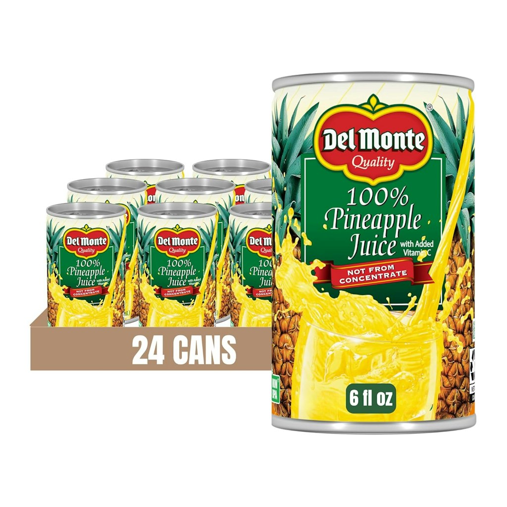 Del Monte 100% Pineapple Juice 6-oz Can 24-Pack: $11 via Sub. & Save