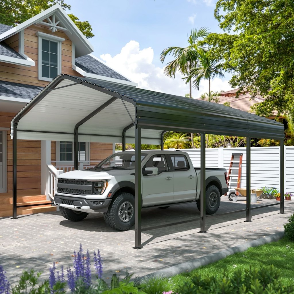 10x15-Foot Permanent Carport: $439