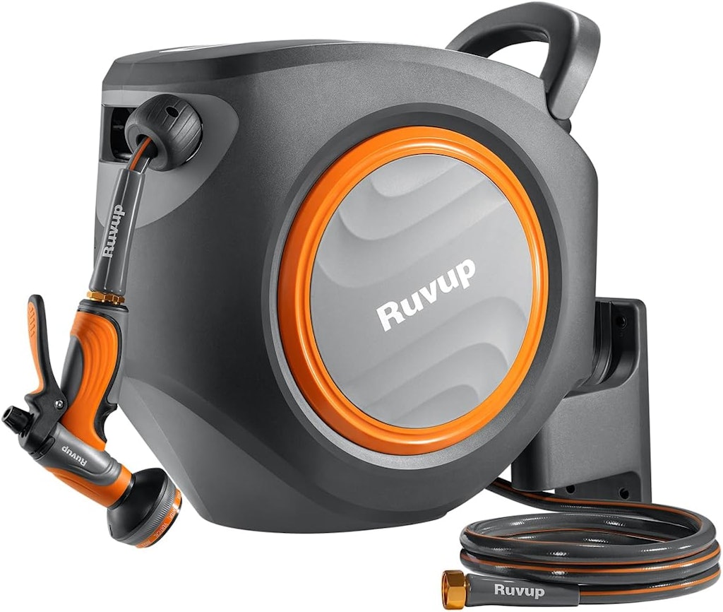 Ruvup 1/2" x 150-Foot Retractable Garden Hose Reel: $119.99 Ruvup 1/2" x 150-Foot Retractable Garden Hose Reel: $119.99