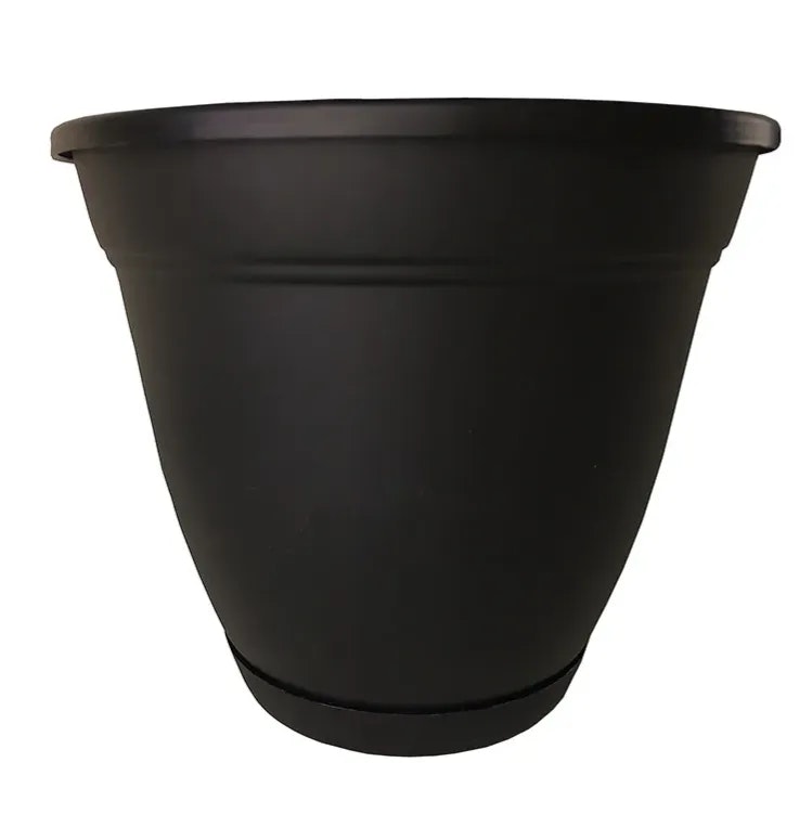 Garden Treasures 12" Plastic Indoor/Outdoor Planter with Drainage Holes: $4 Garden Treasures 12" Plastic Indoor/Outdoor Planter with Drainage Holes: $4