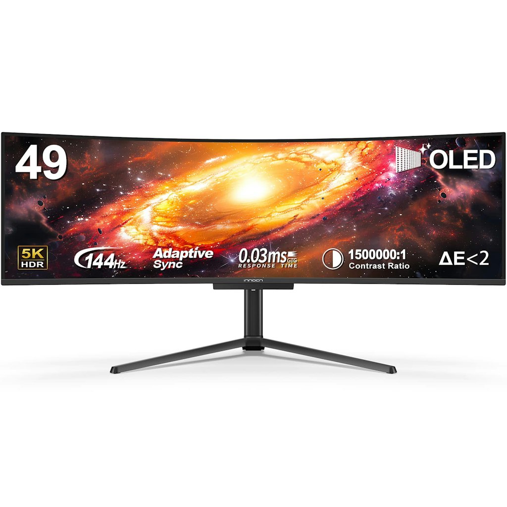 Innocn 49" 5K Ultrawide HDR 144Hz IPS OLED Curved Monitor: $700