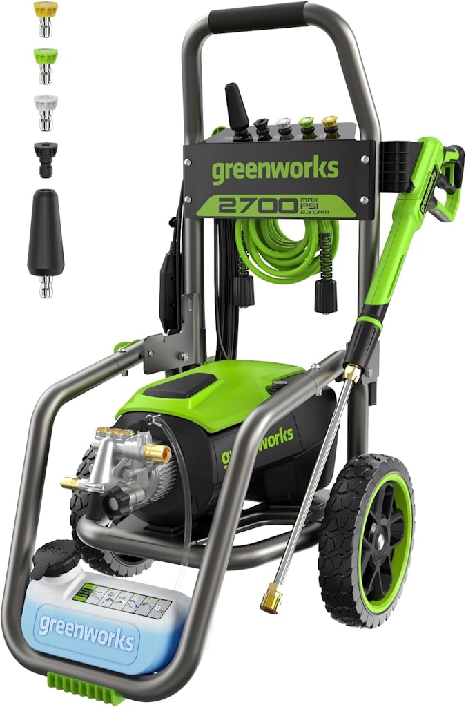 Greenworks Pro Brushless 2700 PSI 2.3 GPM Max Electric Pressure Washer: $285 Greenworks Pro Brushless 2700 PSI 2.3 GPM Max Electric Pressure Washer: $285