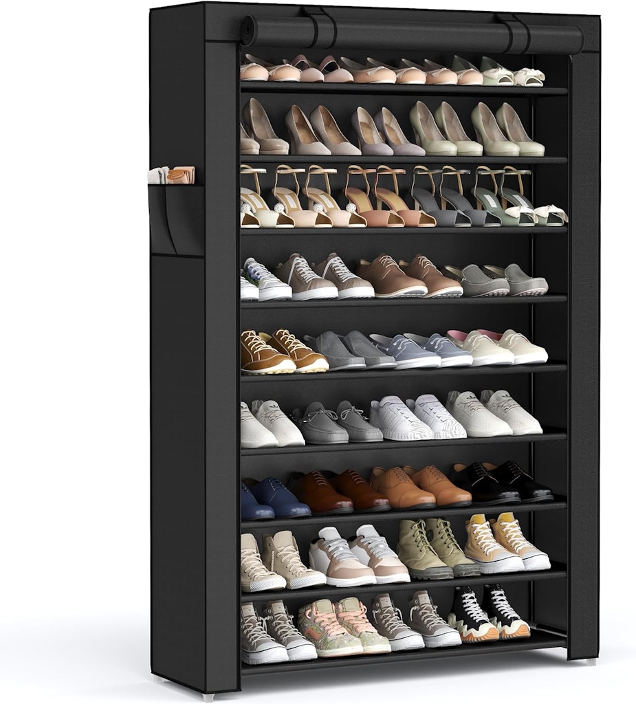 Songmics 9-Tier Shoe Organizer Rack: $30