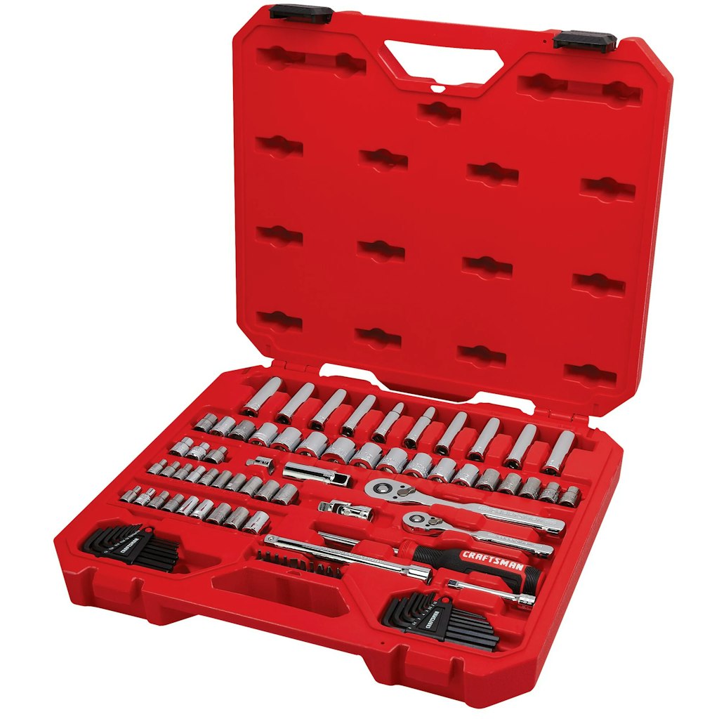 Craftsman 83-Piece Standard and Metric Mechanics Tool Set with Hard Case: $60 Craftsman 83-Piece Standard and Metric Mechanics Tool Set with Hard Case: $60