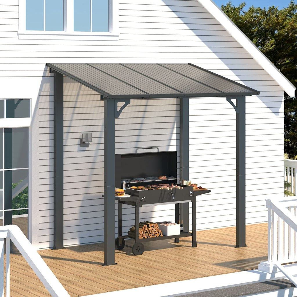 5' x 8' Aluminum Hardtop Patio Pergola: $270 5' x 8' Aluminum Hardtop Patio Pergola: $270