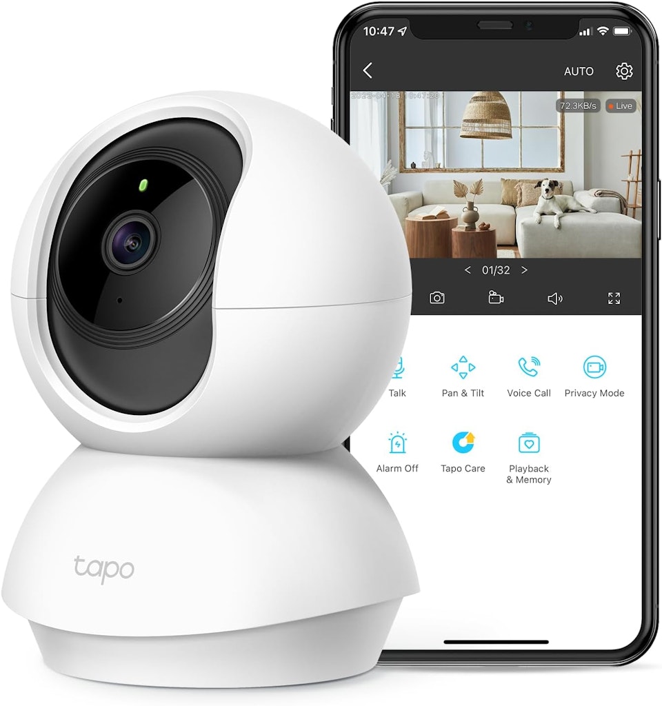 TP-Link Tapo 2K Pan Tilt Security Camera: $20 TP-Link Tapo 2K Pan Tilt Security Camera: $20