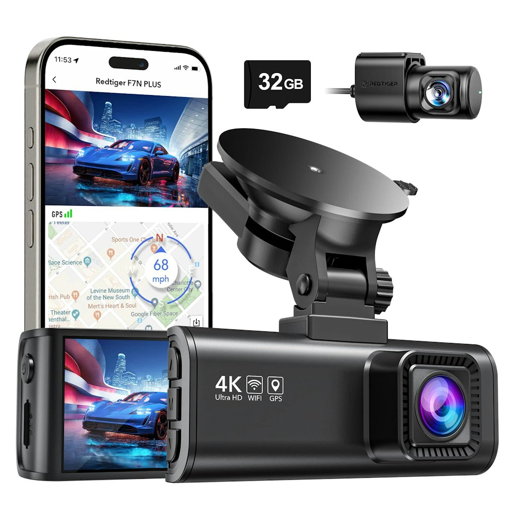RedTiger 4K Dash Cam: $100