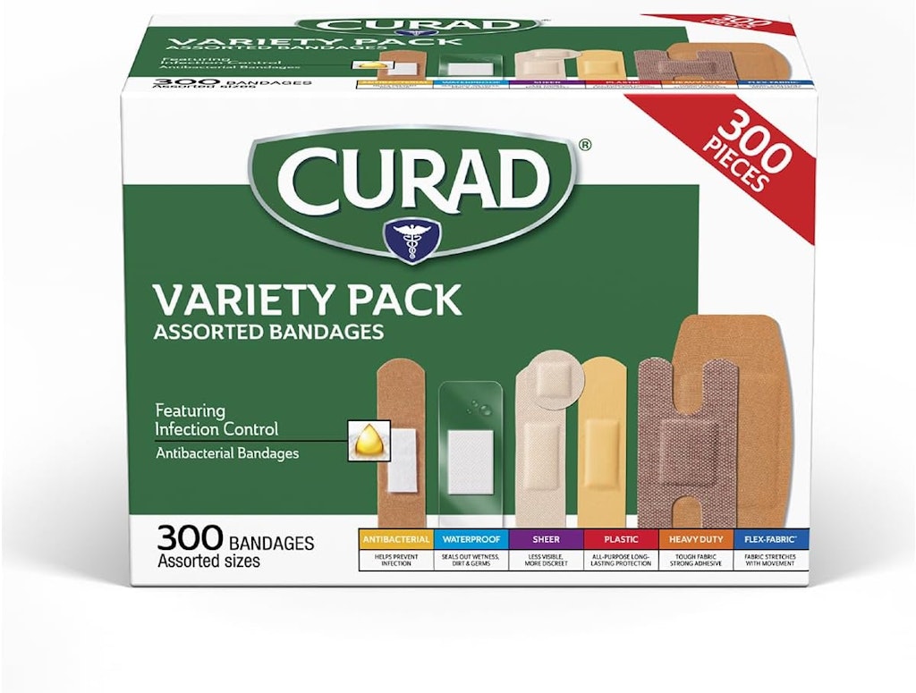 Curad Bandages 300-Count Variety Pack: $9.67 w/ Subscribe & Save Curad Bandages 300-Count Variety Pack: $9.67 w/ Subscribe & Save