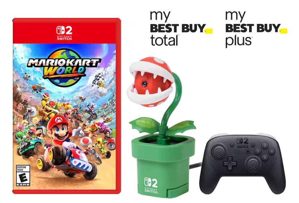 Nintendo Switch & Switch 2 Games & Gear at Best Buy: $20 bonus reward on every $150 spent for members