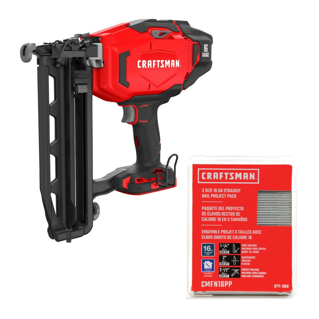 Craftsman V20 16-Gauge Cordless Finish Nailer w/ 2" 900-Piece Finish Nails: $159 Craftsman V20 16-Gauge Cordless Finish Nailer w/ 2" 900-Piece Finish Nails: $159