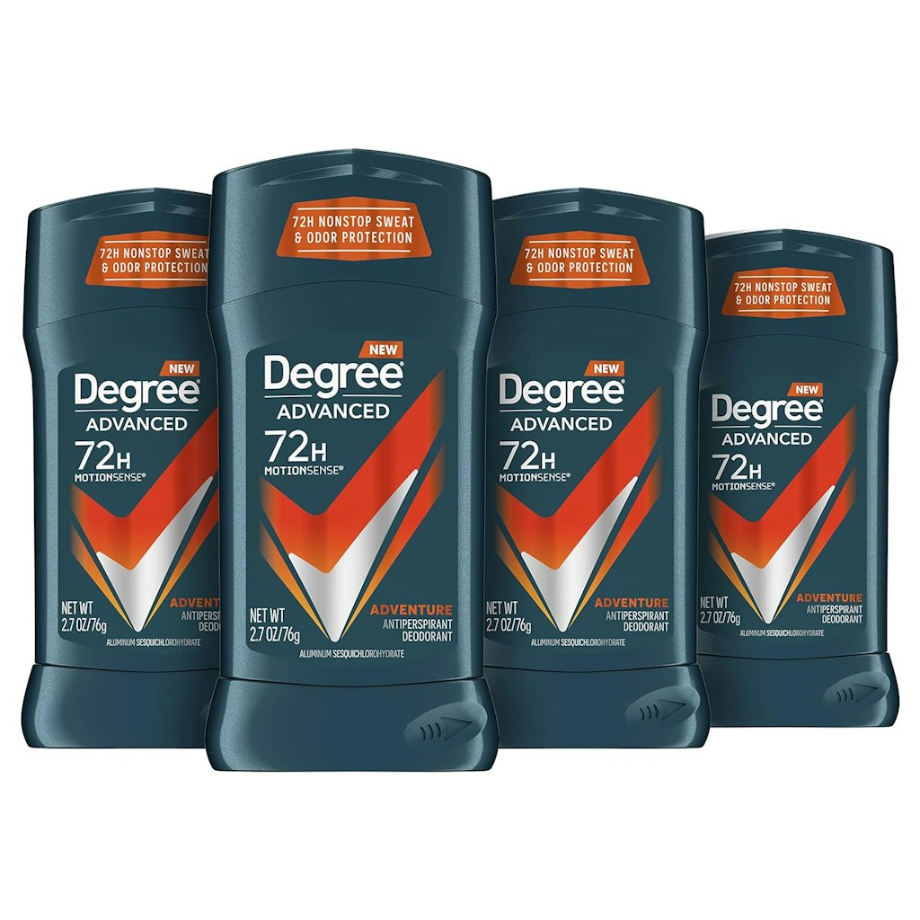 Degree Men Advanced 72-Hour Antiperspirant Deodorant 2.7-oz 4-Pack: $10 via Sub. & Save