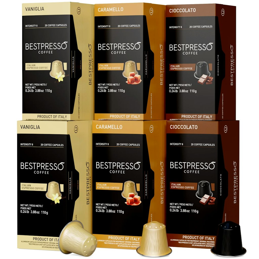 Bestpresso Flavored 120-Capsule Variety Pack: $25 via Sub. & Save