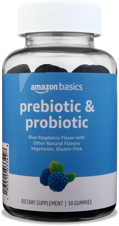 Amazon Basics 50-Count Prebiotic & Probiotic Gummies: $6.81 w/ Prime and Subscription Amazon Basics 50-Count Prebiotic & Probiotic Gummies: $6.81 w/ Prime and Subscription