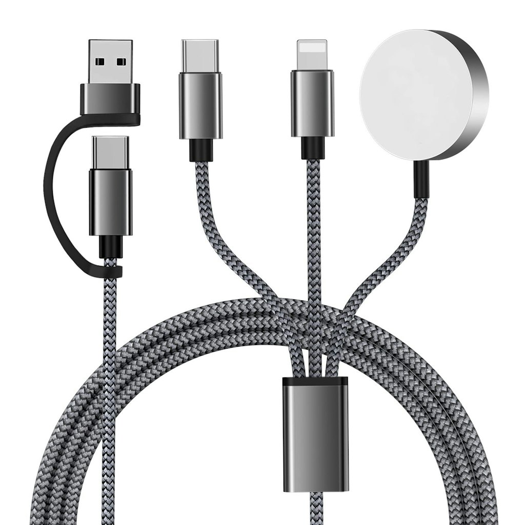 4-Foot 3-in-2 USB-C Charger Cable: $8.99