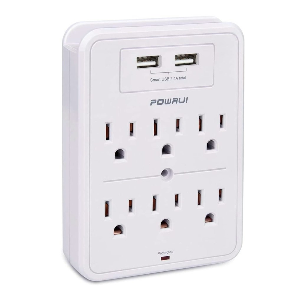 Powrui USB Wall Charger Surge Protector: $8.49 Powrui USB Wall Charger Surge Protector: $8.49