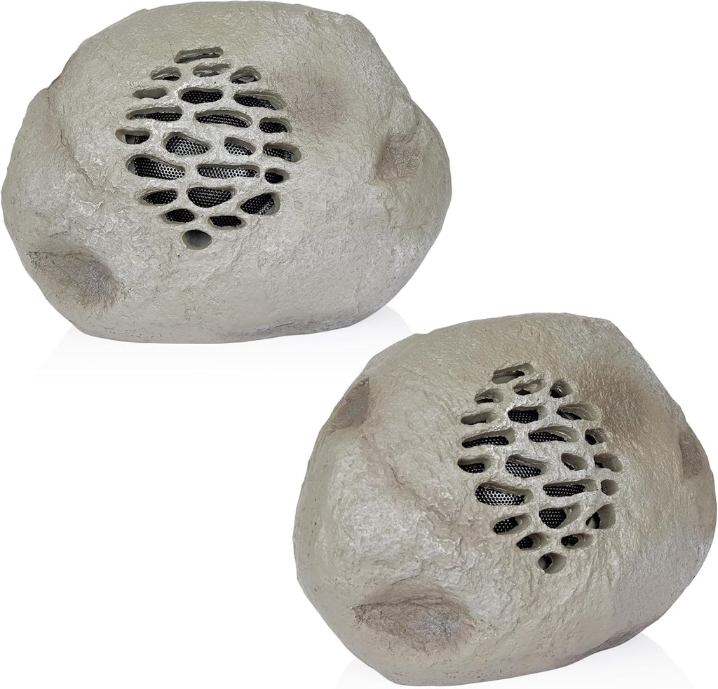 Alpine Corporation Solar Bluetooth Rock Speaker 2-Pack: $128