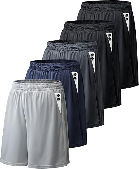 Men's 10" Quick Dry Shorts 5-Pack: $20 Men's 10" Quick Dry Shorts 5-Pack: $20