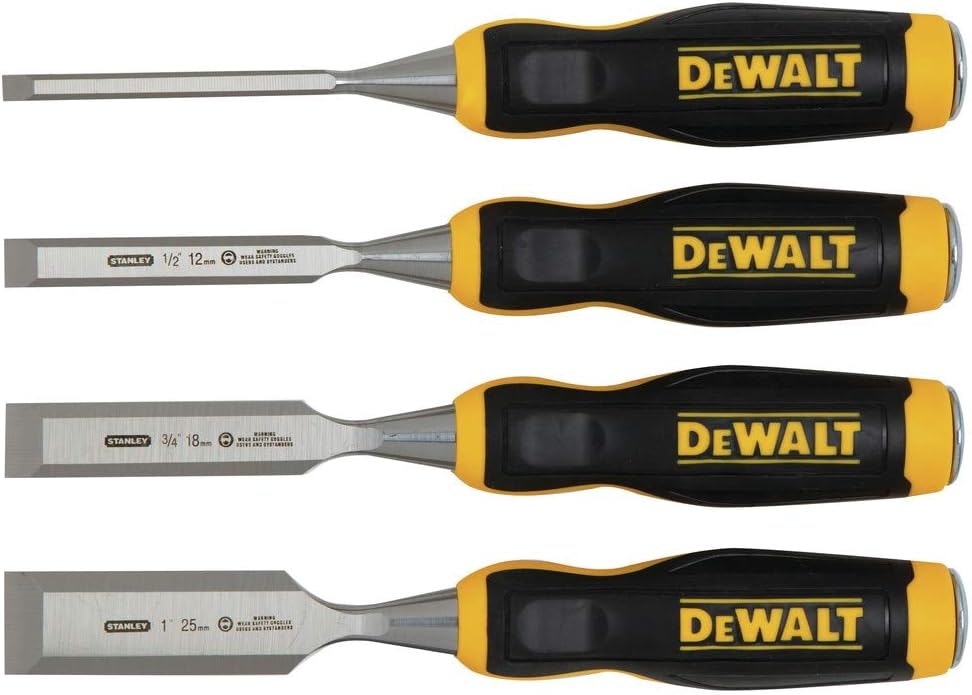 DeWalt 4-Piece Chrome Carbon-Steel Wood Chisel Set: $20 DeWalt 4-Piece Chrome Carbon-Steel Wood Chisel Set: $20
